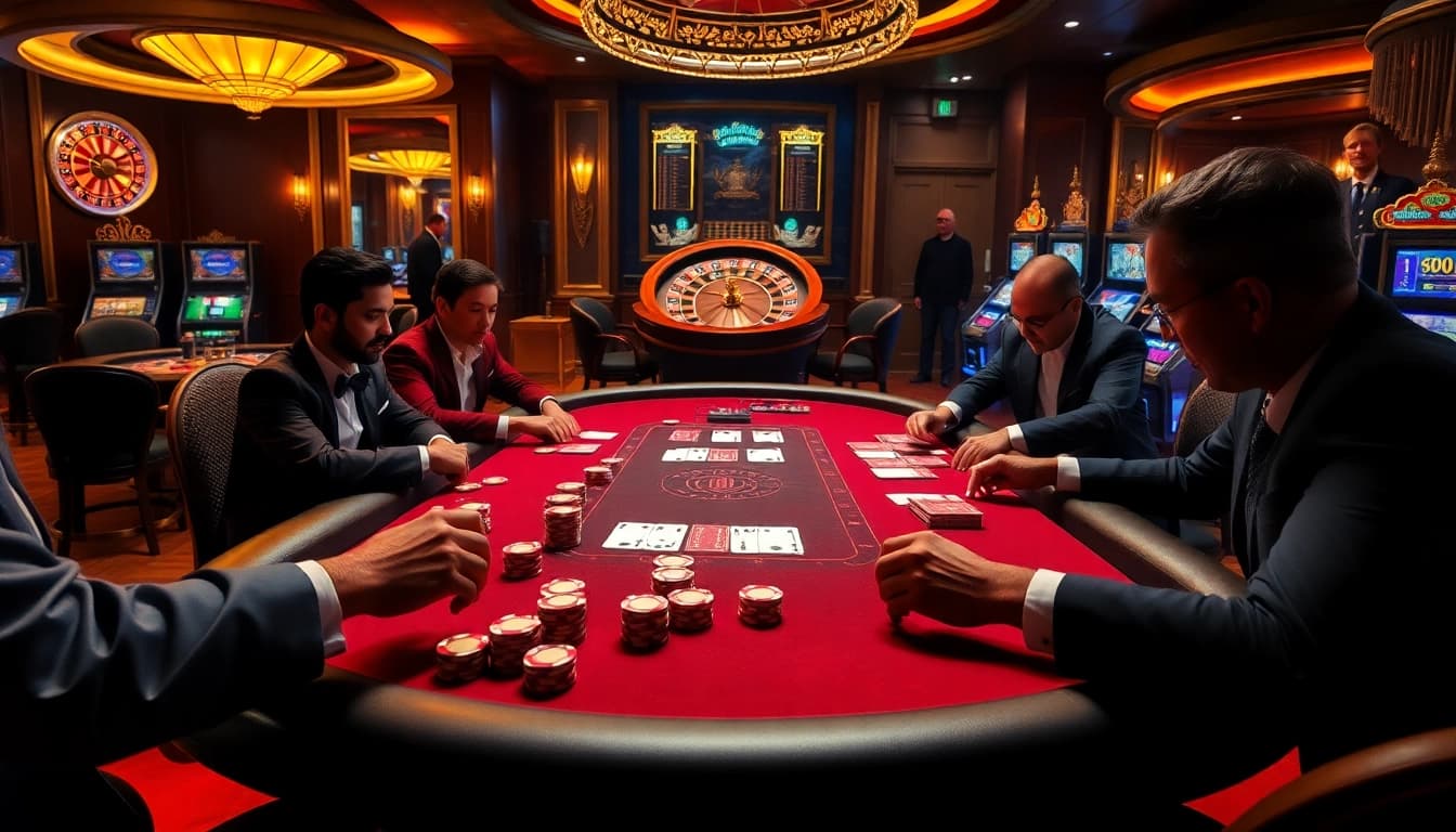 Experience thrill and excitement at https://f168.sarl/ with a luxurious casino atmosphere featuring poker and roulette.