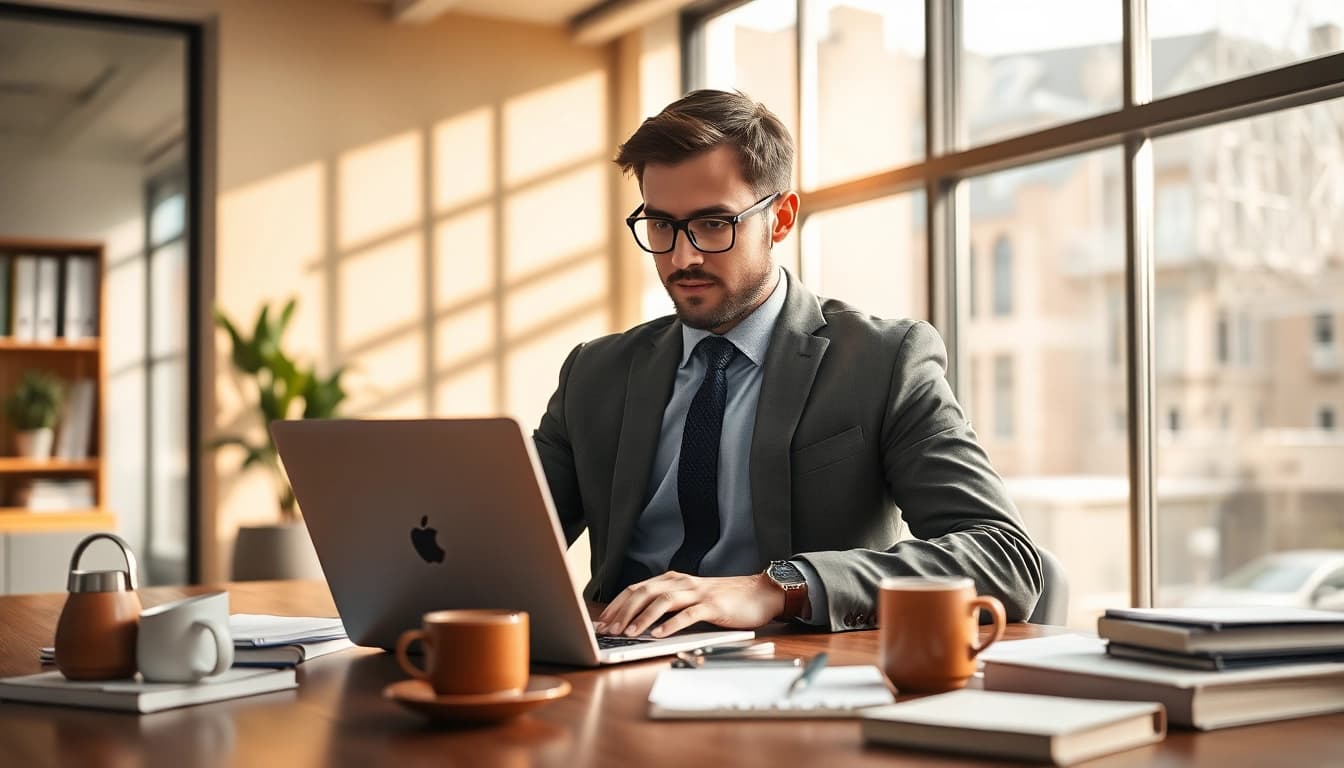 Professioneller Headhunter Agentur bei der Arbeit, um erstklassige Talente zu finden.