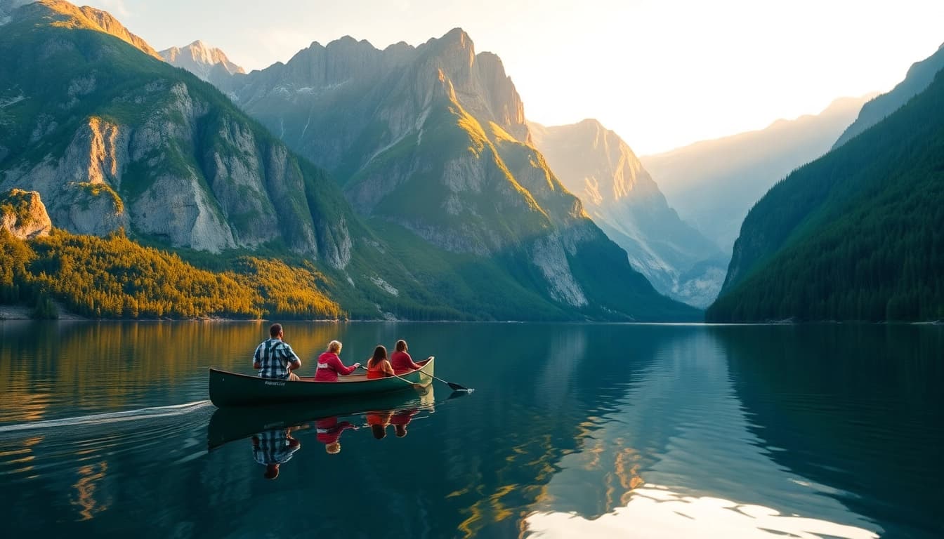 Spektakuläre Fjorde in Norwegen, die die Skandinavien-Reisetipps für ein Familienabenteuer verkörpern.