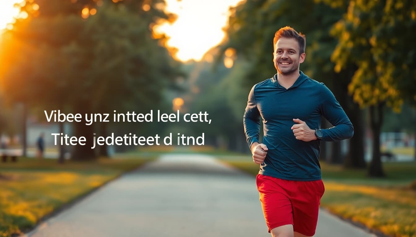 Motivierter Mensch joggt im Park und erzielt Gewichtsverlust.