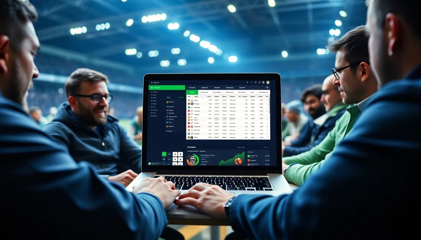 Entdecken Sie Sportwetten ohne Einzahlungslimit in einer aufregenden Wettumgebung mit wettenden Personen.