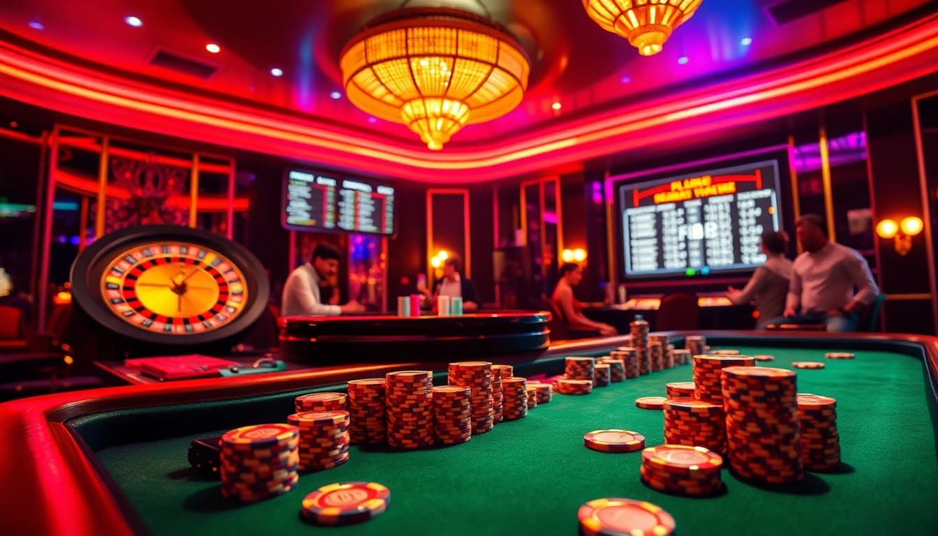 Discover the exciting atmosphere of Beste Plagiatsprüfung at a high-stakes casino with professional gamblers.