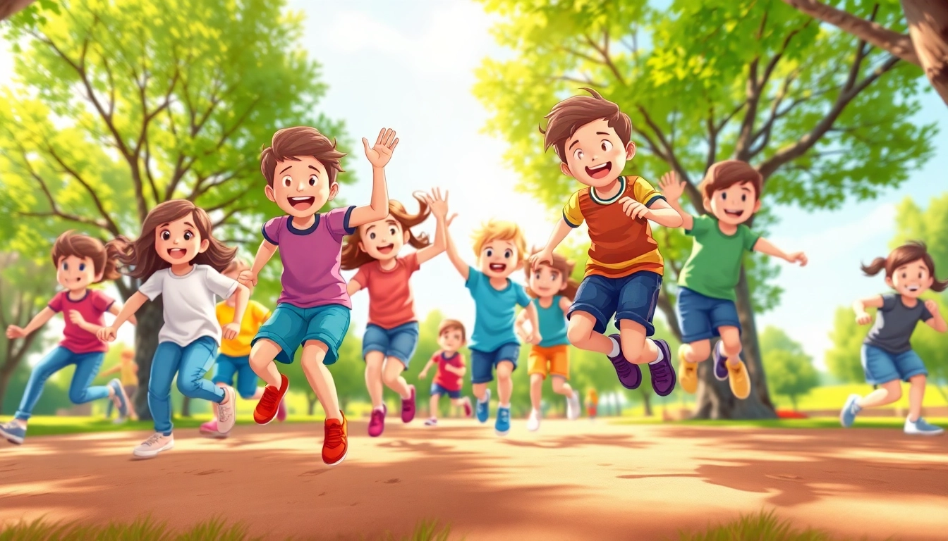 Jetzt Details ansehen und entdecken, wie Kinder bei Bewegungsspielen aktiv werden.