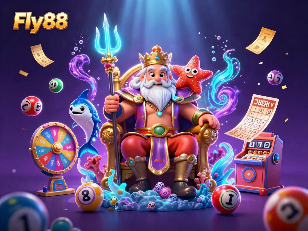 Engage in thrilling gameplay at Fly88 with Neptune and dazzling lottery balls in action.