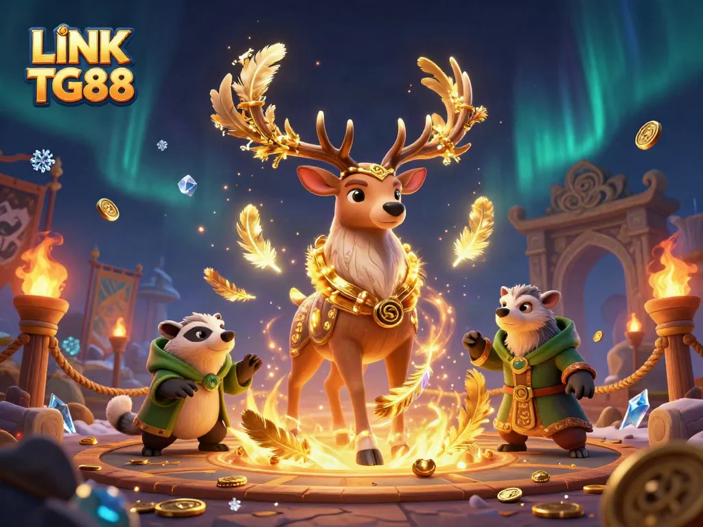 Bet on exciting games with LINK TG88, featuring vibrant symbols and dynamic characters.