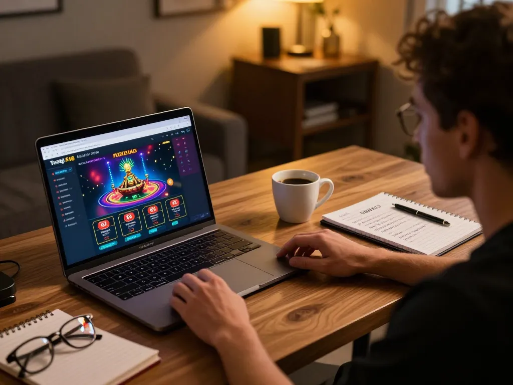 Engaged player accessing Trang chủ F168 for online betting strategies and casino games