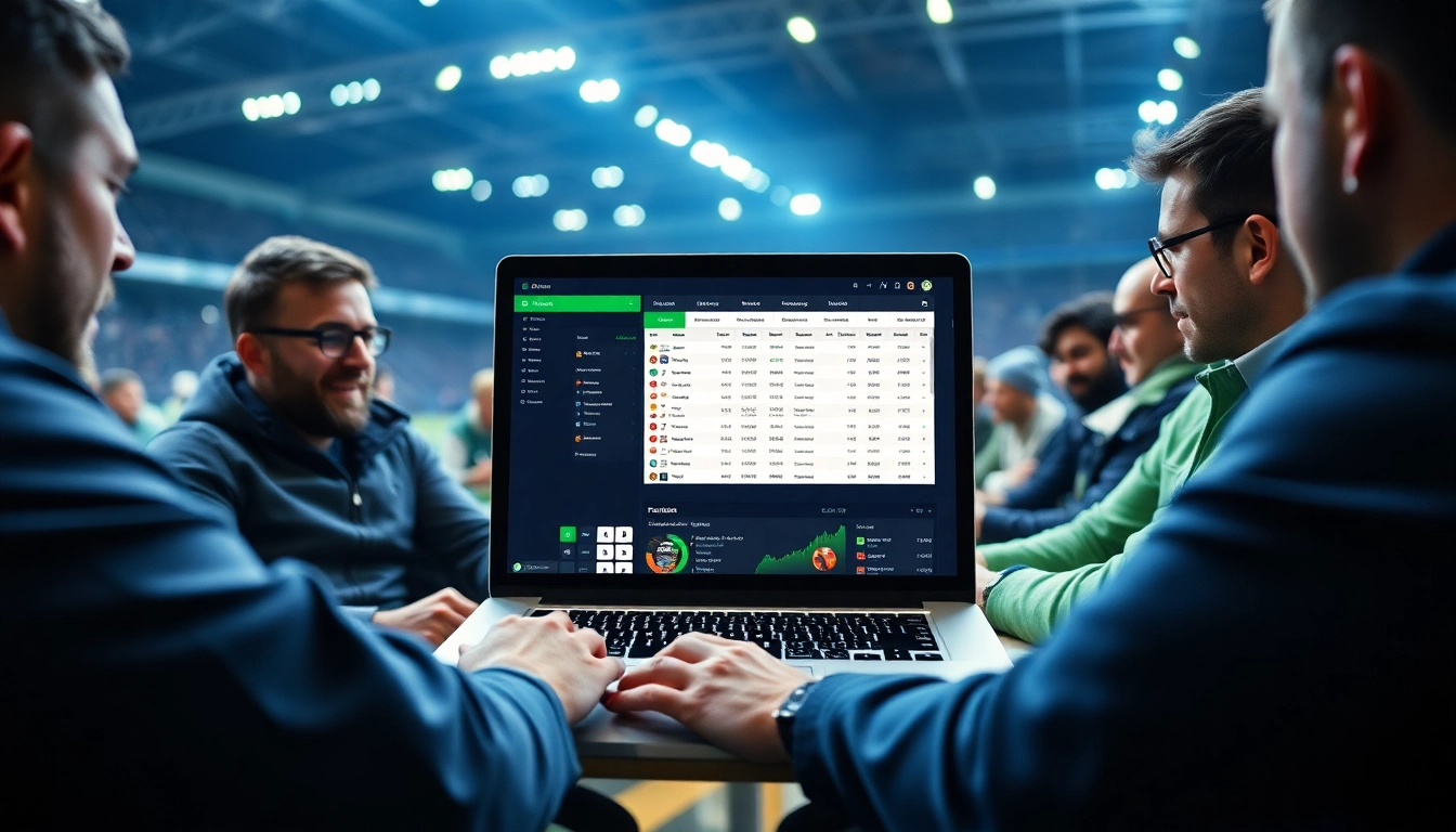 Entdecken Sie Sportwetten ohne Einzahlungslimit in einer aufregenden Wettumgebung mit wettenden Personen.