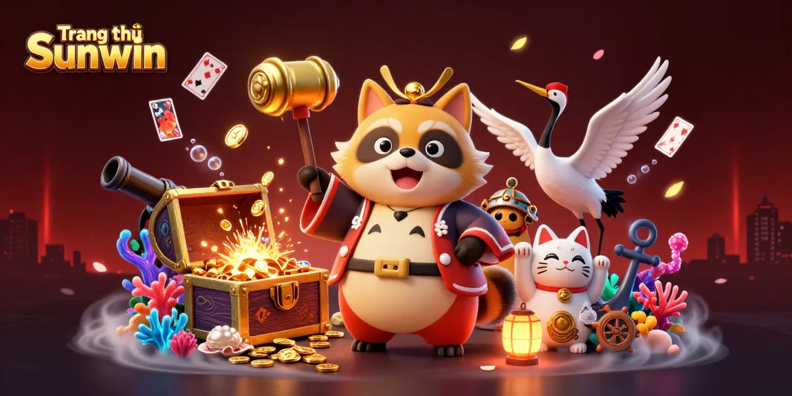 Experience the excitement of gambling at Trang chủ Sunwin with colorful characters and dynamic casino elements.