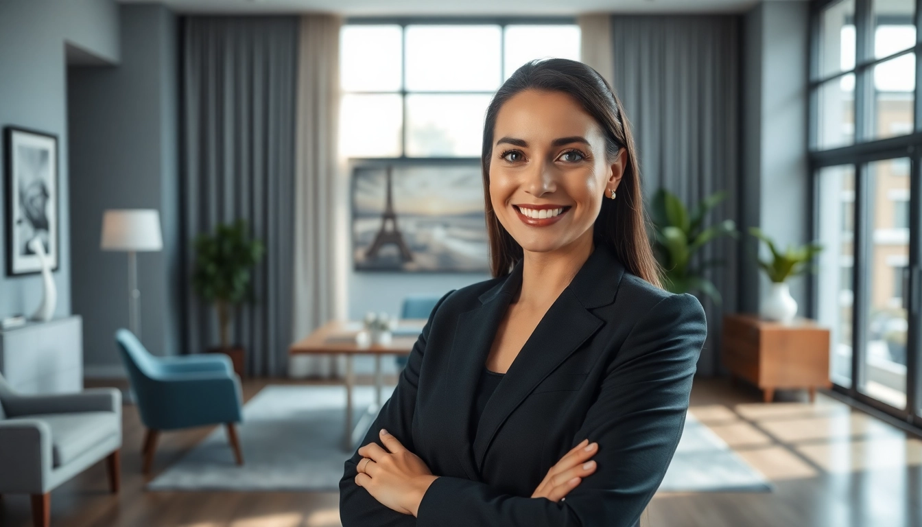 Professioneller Business Portrait München mit einem lächelnden Individuum in modernem Büro.