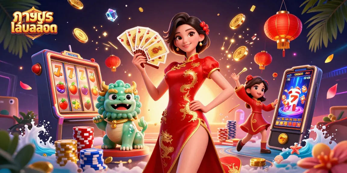 Engage with ทดลองเล่นสล็อต featuring vibrant gameplay, cascading coins, and lucky symbols for thrilling casino experiences.