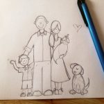 Lass dir ein Portrait malen lassen von Families Portrait