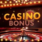 Informative Darstellung zum Casino Bonus mit bunten Slot-Symbolen und attraktiven Spielautomaten zur Förderung von Benutzerinteresse.