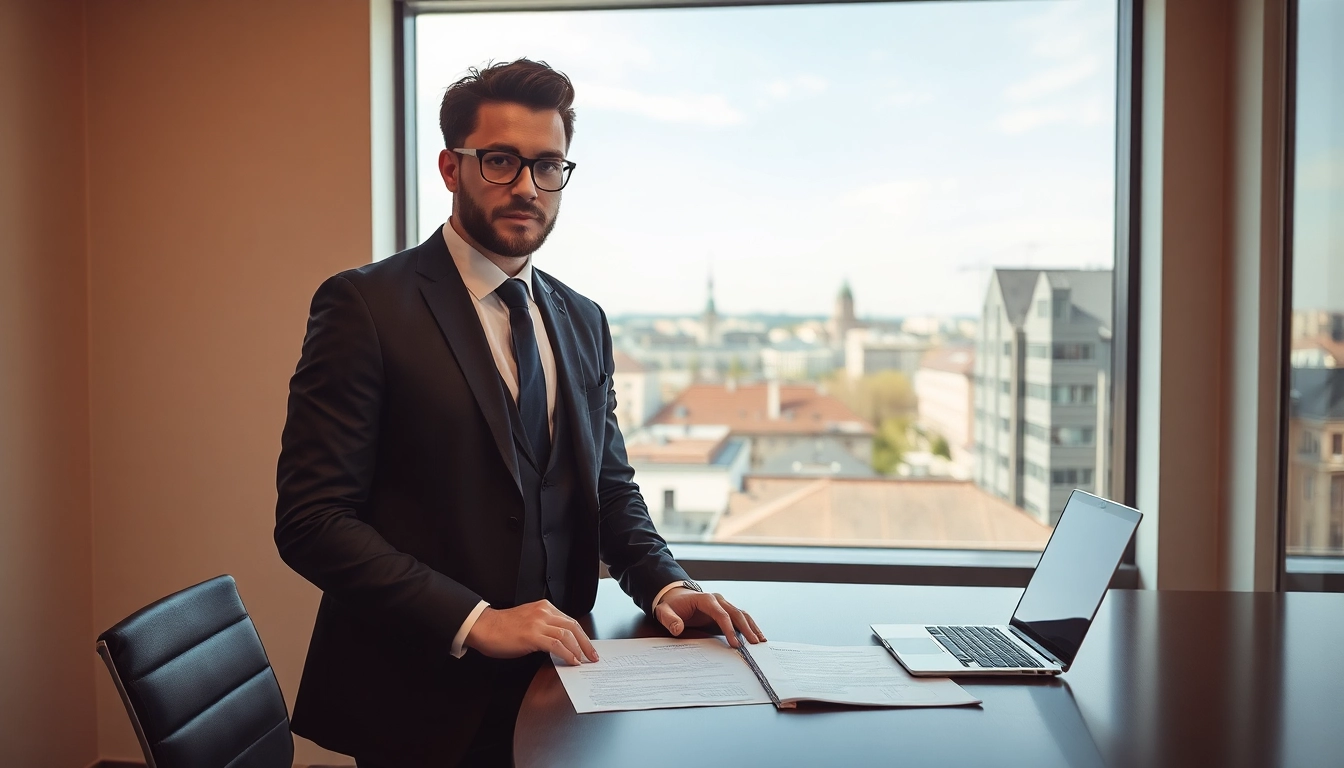 Headhunter Saarbrücken im modernen Büro, fokussiert und professionell.