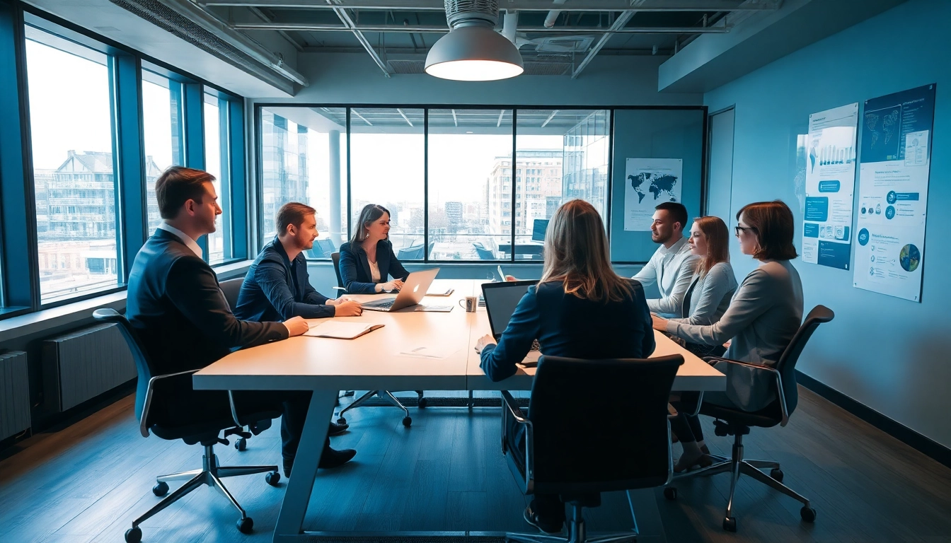 Professionelles Büro in Mannheim, das Headhunter Mannheim und Zusammenarbeit der Fachleute zeigt.