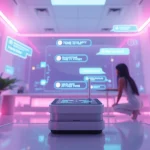 Engaging visual of a futuristic AI chatbot interaction, emphasizing free sex ai themes.