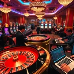 Engaging scene of players enjoying casino games with the link 12bet interface visible.