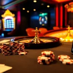 Experience the thrill of betting at 789win.com with high-stakes poker at a luxurious casino table.