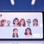 Engaging chat experience with crush on ai characters in a futuristic interface.