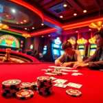 Exciting kubet11 poker action with players engaged at a casino table.