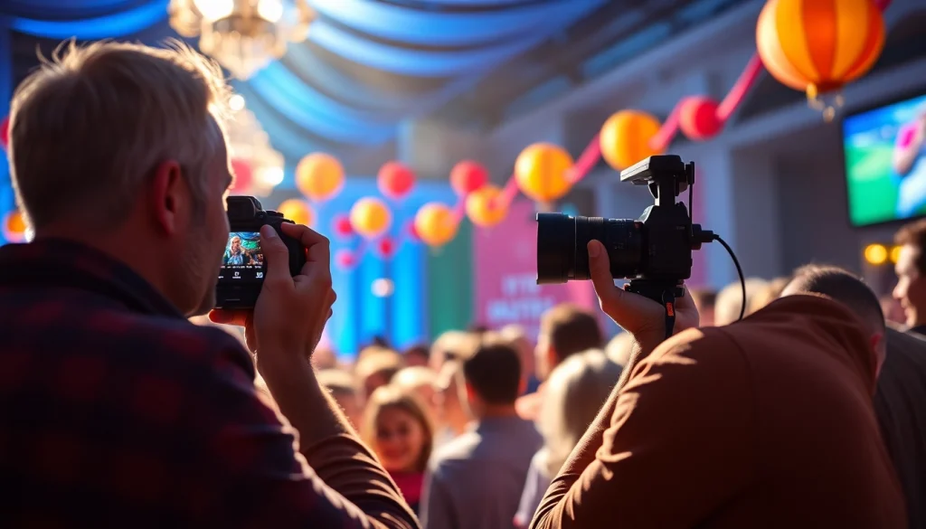 Fesselnde Eventfotos München von einem Fotografen, der lebendige Momente bei einer Veranstaltung einfangen.