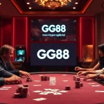 Engaged players at a luxurious poker table, highlighting the excitement of gambling at https://gg88.ltd/