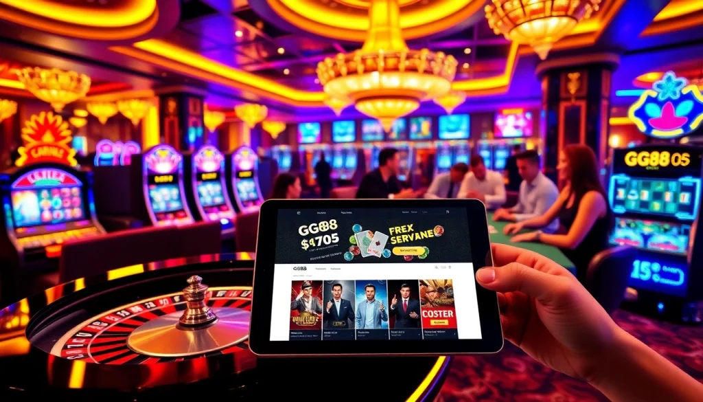 Experience the excitement of gaming at https://gg88.ltd/ with vibrant tables and slot machines.