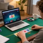 Immerse in 78WIN's online poker gaming experience with strategic gameplay in a cozy environment.