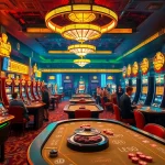 Erleben Sie Golisimo Germany in einem eleganten Casino mit glücklichen Spielern und lebhaften Spielen.