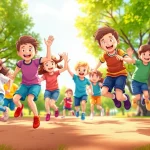 Jetzt Details ansehen und entdecken, wie Kinder bei Bewegungsspielen aktiv werden.